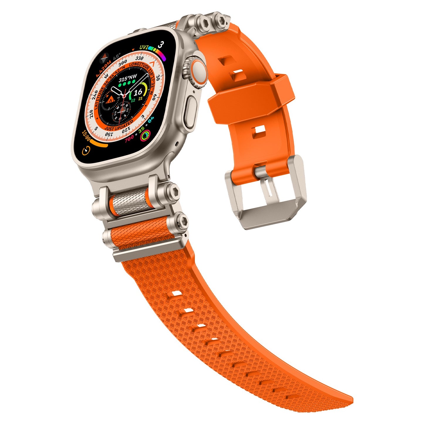 Correa de silicona giratoria táctica para Apple Watch