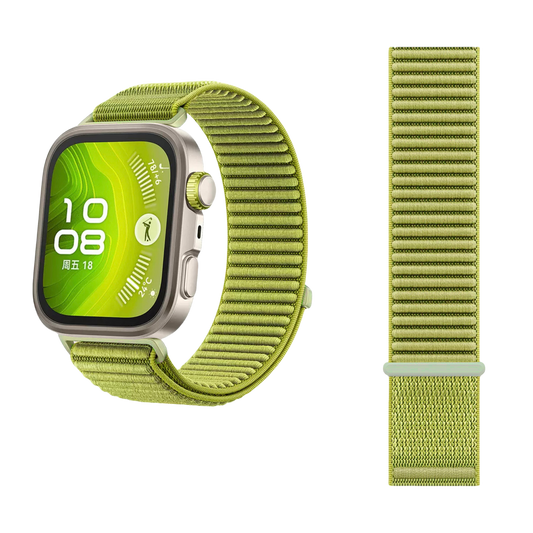 Wilderness Mountain Nylon Strap for Apple Watch – Breathable Woven Band with Buckle Dewell X