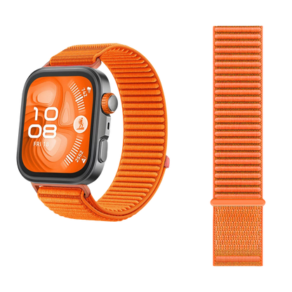 Wilderness Mountain Nylon Strap for Apple Watch – Breathable Woven Band with Buckle - Dewell X