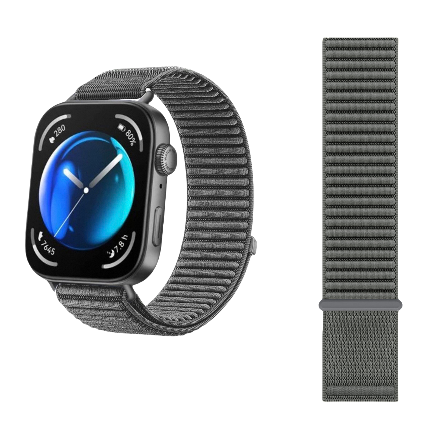 Wilderness Mountain Nylon Strap for Apple Watch – Breathable Woven Band with Buckle - Dewell X