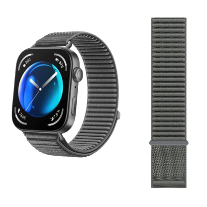 Wilderness Mountain Nylon Strap for Apple Watch – Breathable Woven Band with Buckle - Dewell X