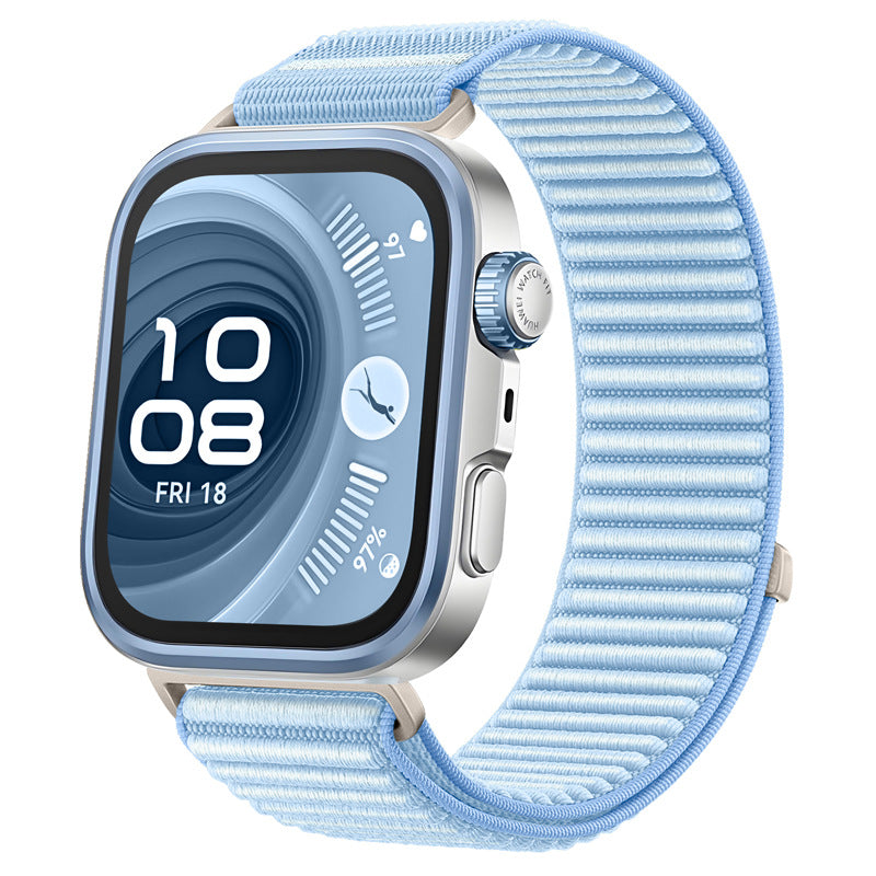 Wilderness Mountain Nylon Strap for Apple Watch – Breathable Woven Band with Buckle Dewell X