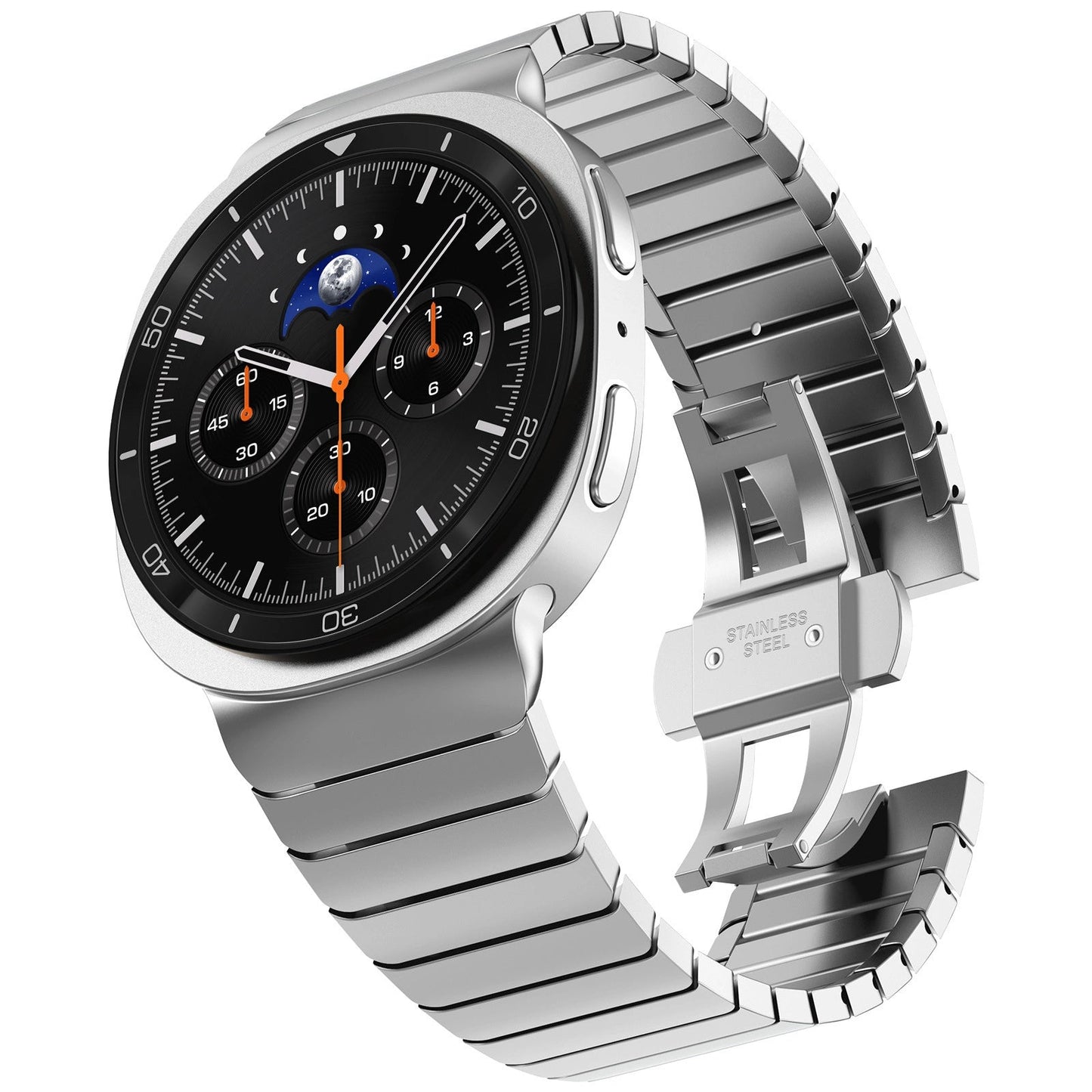 Stainless Steel  Buckle Strap for Samsung Watch8Ultra 46mm Dewell X