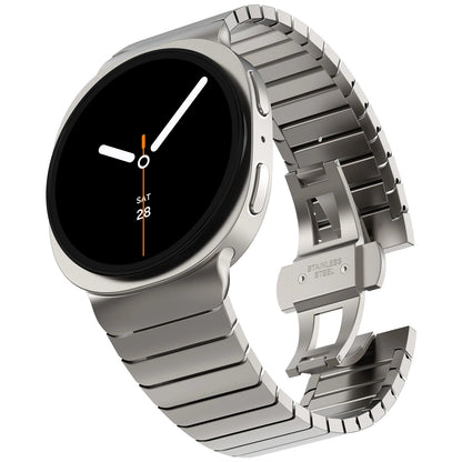 Stainless Steel  Buckle Strap for Samsung Watch8Ultra 46mm Dewell X