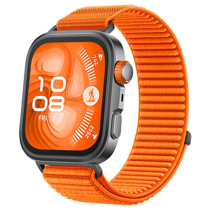Wilderness Mountain Nylon Strap for Apple Watch – Breathable Woven Band with Buckle Dewell X