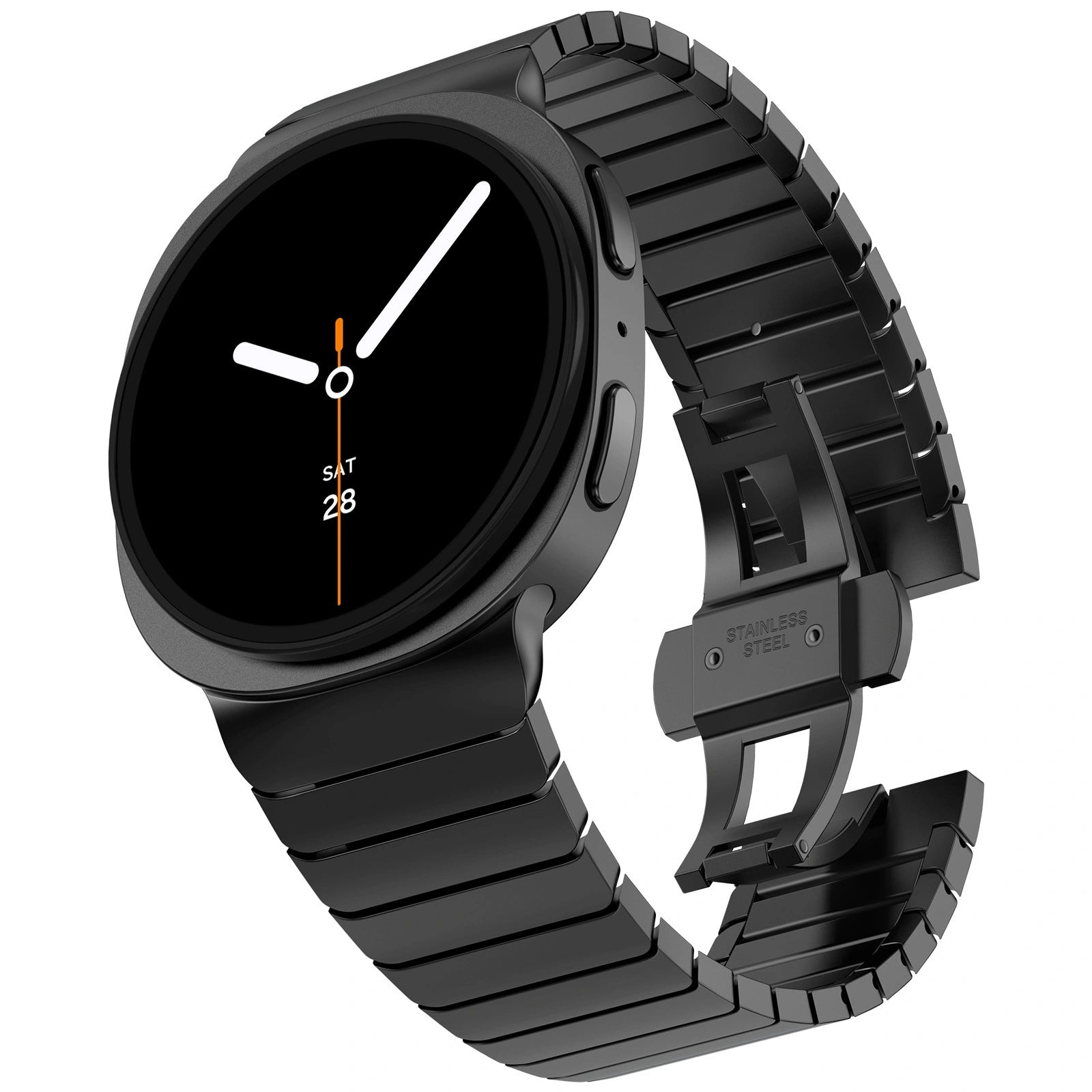 Stainless Steel  Buckle Strap for Samsung Watch8Ultra 46mm Dewell X