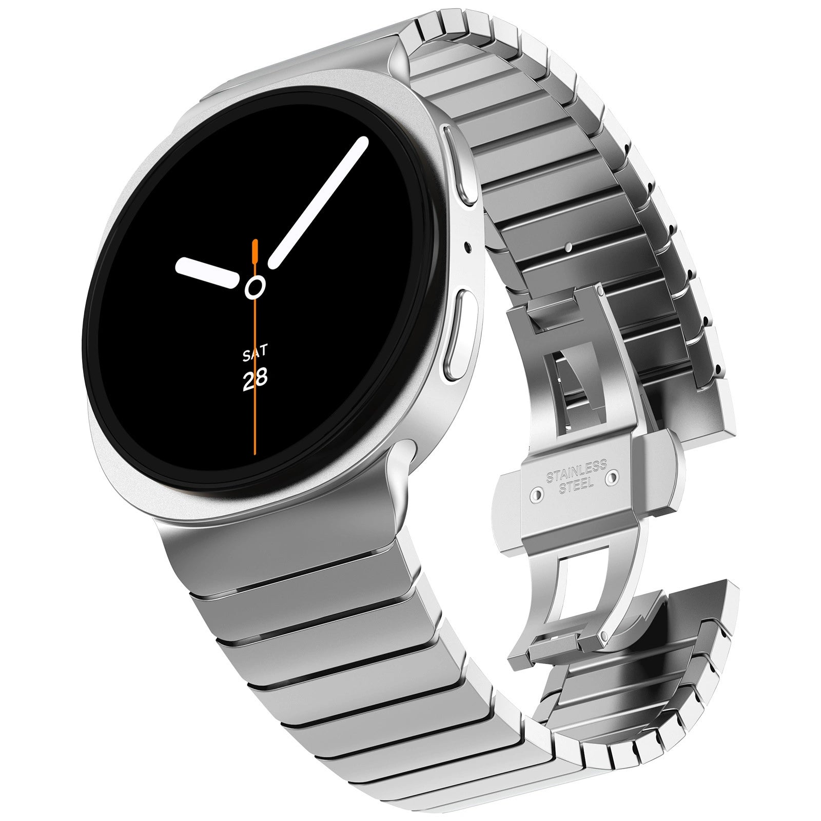 Stainless Steel  Buckle Strap for Samsung Watch8Ultra 46mm Dewell X