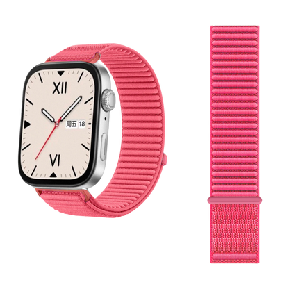 Wilderness Mountain Nylon Strap for Apple Watch – Breathable Woven Band with Buckle - Dewell X