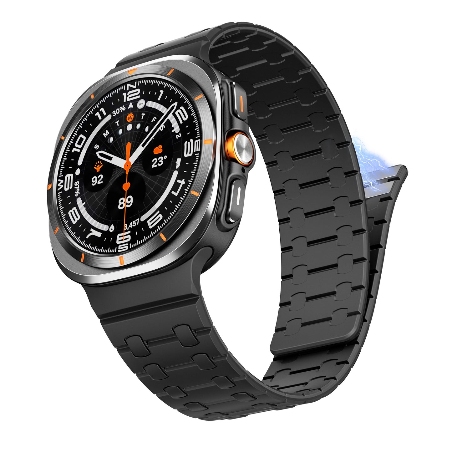 Magnetic Silicone Strap for Galaxy Watch Ultra Dewell X