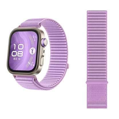 Wilderness Mountain Nylon Strap for Apple Watch – Breathable Woven Band with Buckle - Dewell X