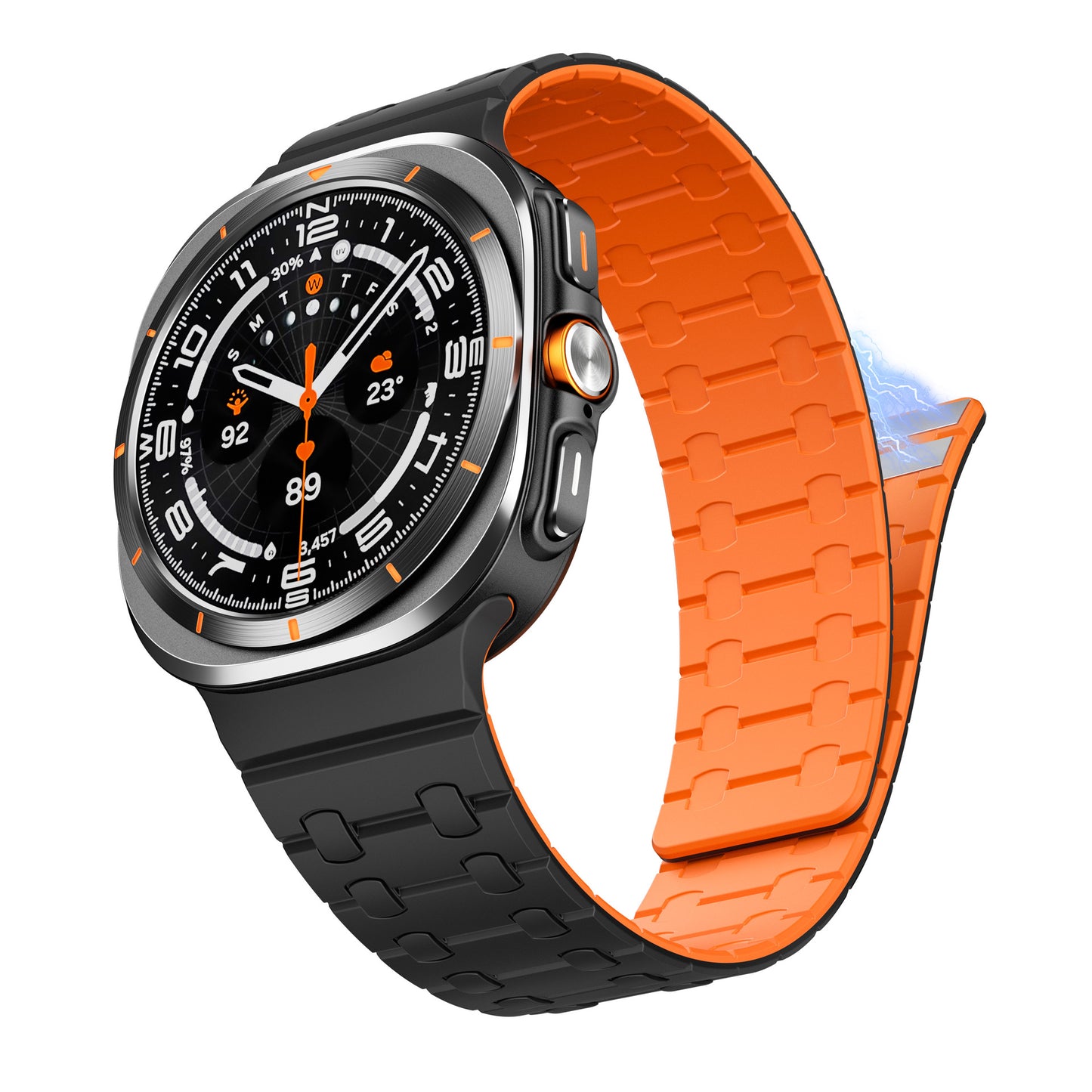 Magnetic Silicone Strap for Galaxy Watch Ultra Dewell X