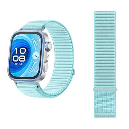 Wilderness Mountain Nylon Strap for Apple Watch – Breathable Woven Band with Buckle - Dewell X