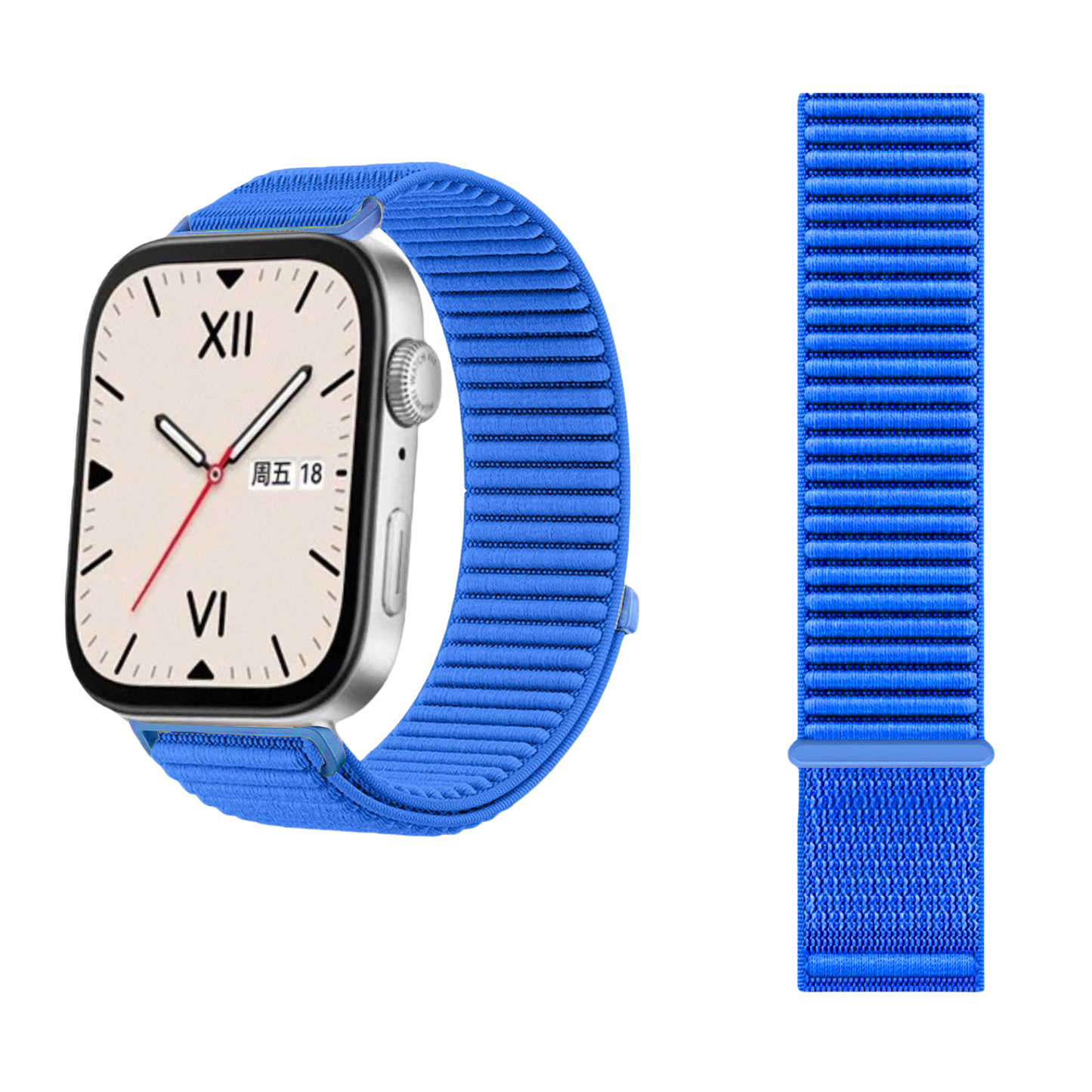 Wilderness Mountain Nylon Strap for Apple Watch – Breathable Woven Band with Buckle - Dewell X