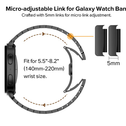 Stainless Steel  Buckle Strap for Samsung Watch8Ultra 46mm Dewell X