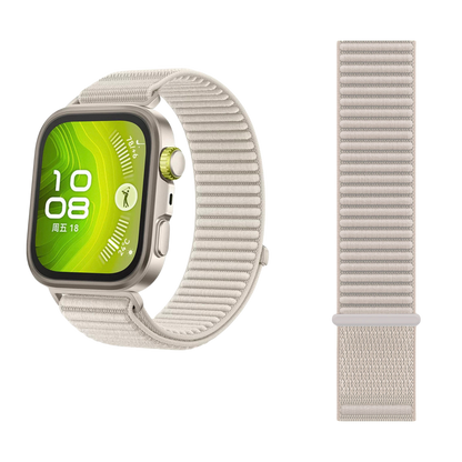 Wilderness Mountain Nylon Strap for Apple Watch – Breathable Woven Band with Buckle - Dewell X