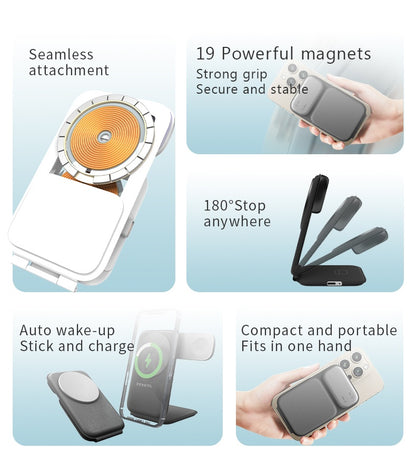 3-in-1 Foldable Wireless Charger – Fast Charge for All Your Devices