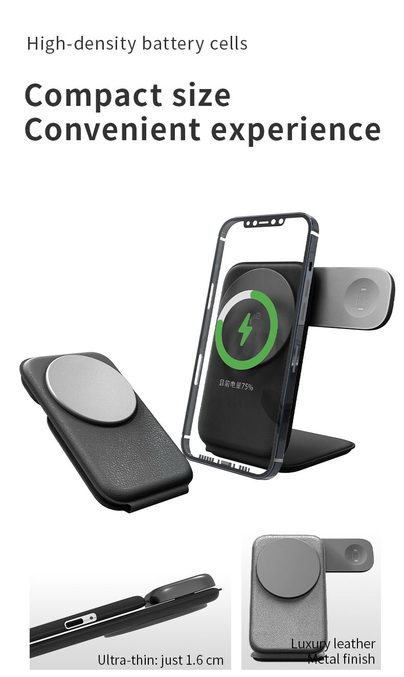 3-in-1 Foldable Wireless Charger – Fast Charge for All Your Devices