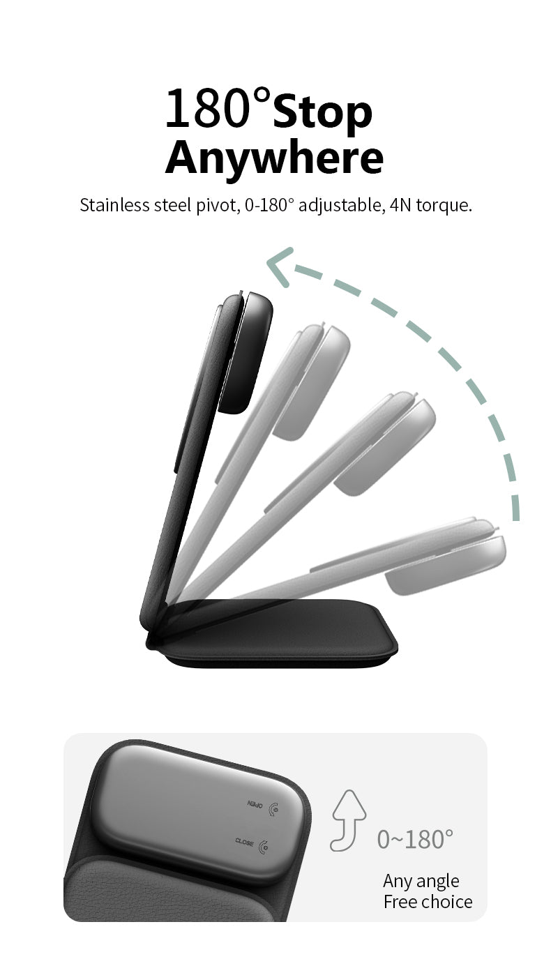 3-in-1 Foldable Wireless Charger – Fast Charge for All Your Devices