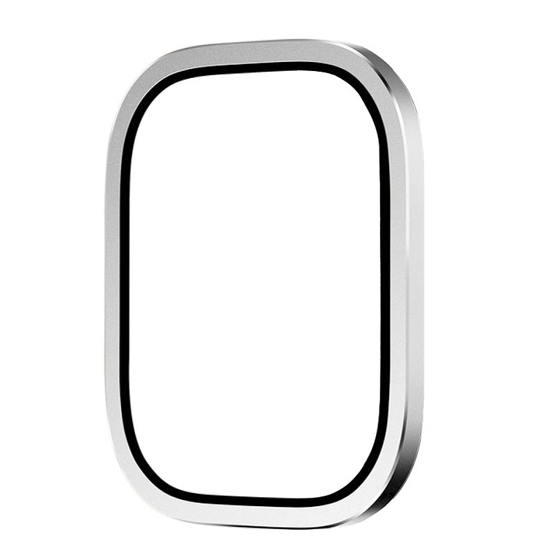 Aluminum Alloy Frame Tempered Film For Apple Watch Silver 49mm (ULTRA) Dewell X