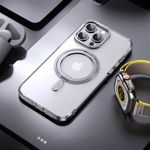 Stand Transparent Frosted Magsafe iPhone Case Transparent Dewell X