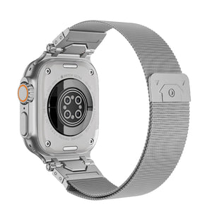 Taiyuan stainless steel metal bracelet suitable for Apple Watch Silver Dewell X