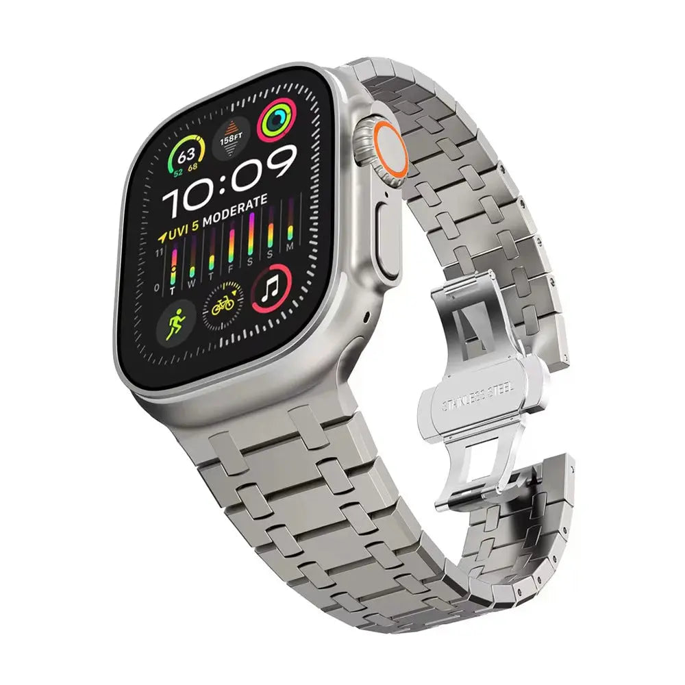 Stainless Steel Metal Watchband for Apple Watch Dewell X