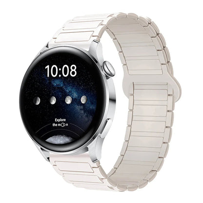 Magnetic Silicone Watch Band for Galaxy Watch – Dual-Color, 20mm Strap Dewell X