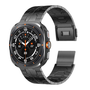 Magnetic Buckle Metal Strap for Galaxy Watch 7 Ultra/8 Ultra Carbon Black Galaxy Watch 7Ultra 8Ultra Dewell X