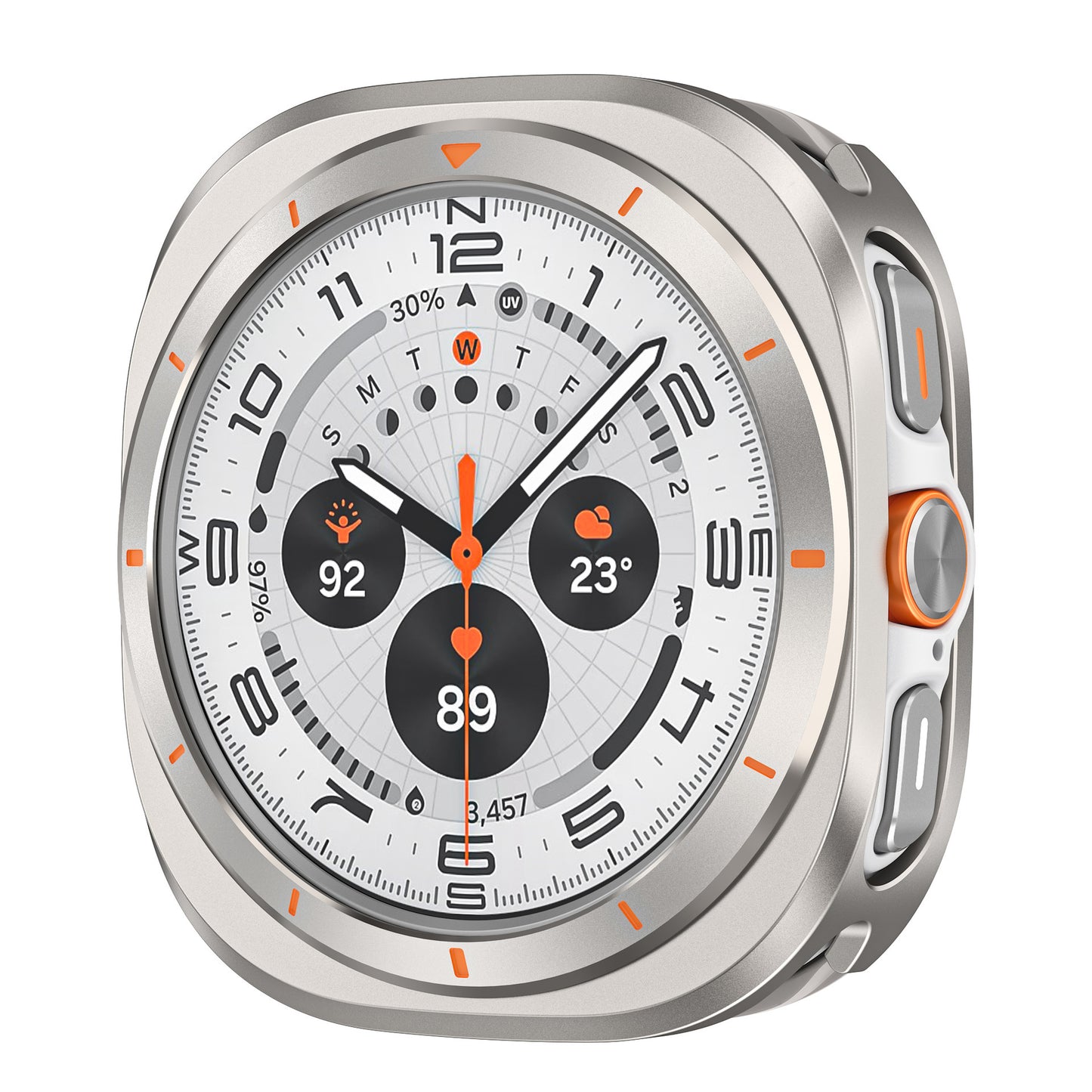 Premium Titanium Alloy Protective Case for Samsung Galaxy Watch Ultra 47mm - Rugged Military Grade Bumper