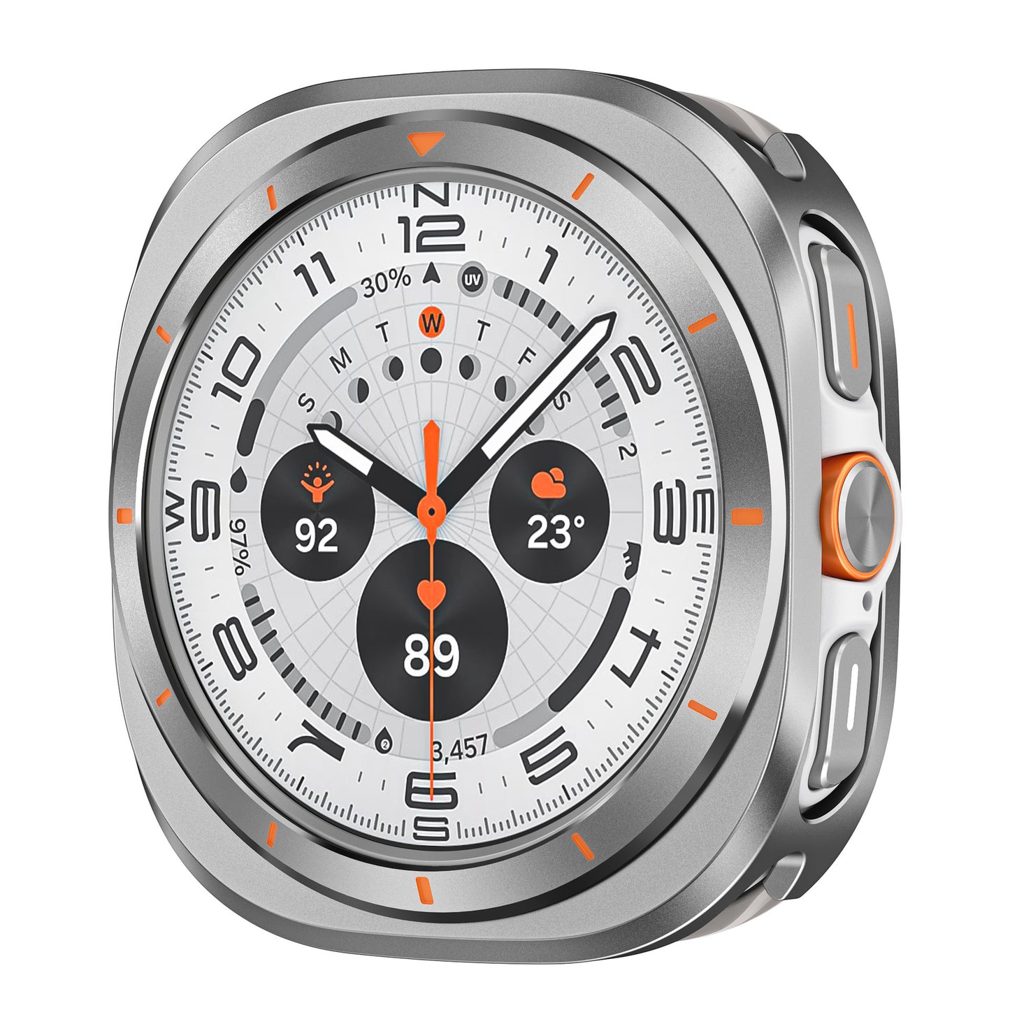 Premium Titanium Alloy Protective Case for Samsung Galaxy Watch Ultra 47mm - Rugged Military Grade Bumper