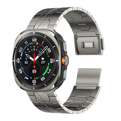 Magnetic Metal Strap for Galaxy Watch 20mm – Stainless Steel & Titanium Dewell X