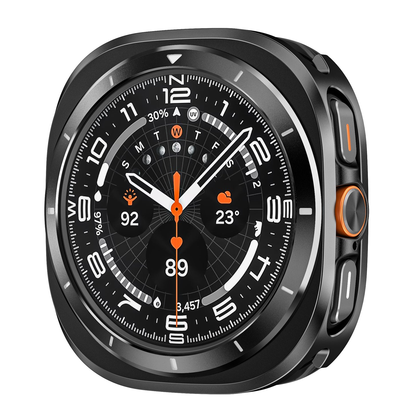 Premium Titanium Alloy Protective Case for Samsung Galaxy Watch Ultra 47mm - Rugged Military Grade Bumper