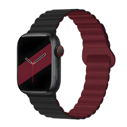 Silicone Magnetic Snap-ring Buckle Watch Strap