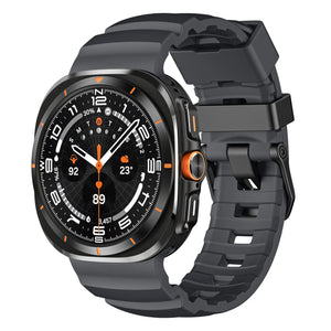 Rocky Point Rubber Sport Band for Galaxy Watch 7 Ultra/8 Utra Charcoal black Galaxy 7Ultra 8Ultra Dewell X