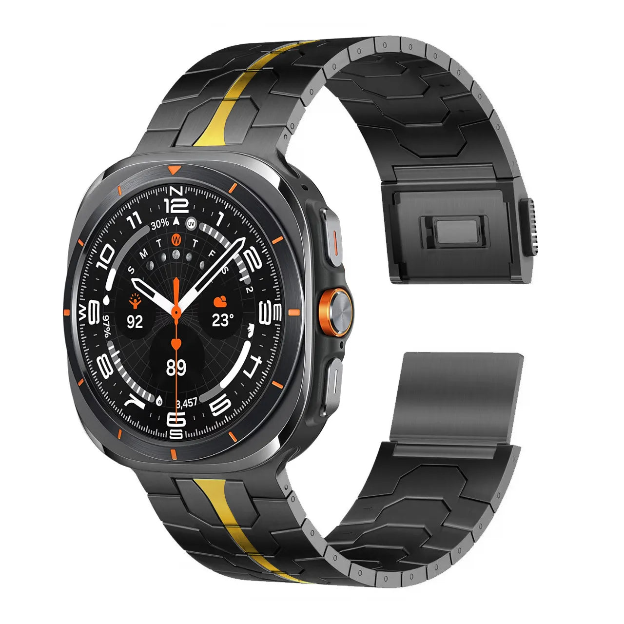 Magnetic Metal Strap for Galaxy Watch 20mm – Stainless Steel & Titanium Dewell X