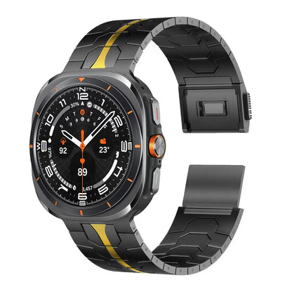 Magnetic Metal Strap for Galaxy Watch 20mm – Stainless Steel & Titanium Dewell X