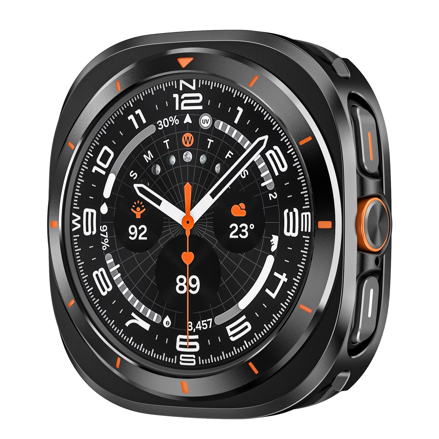 Premium Titanium Alloy Protective Case for Samsung Galaxy Watch Ultra 47mm - Rugged Military Grade Bumper