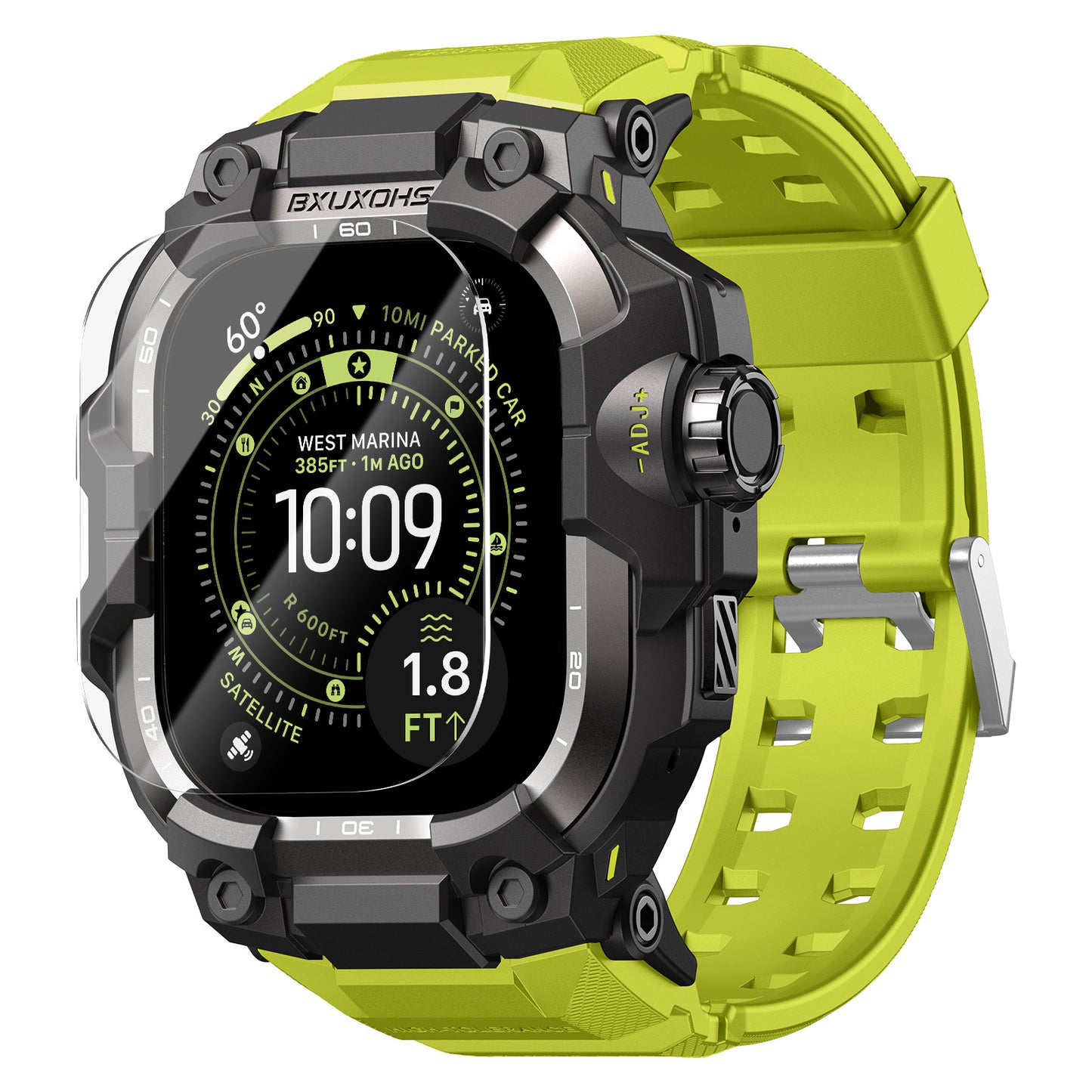 Apple Watch “Air King” Metal Case + TPU Integrated Band – 44/45/46/49mm Dewell X