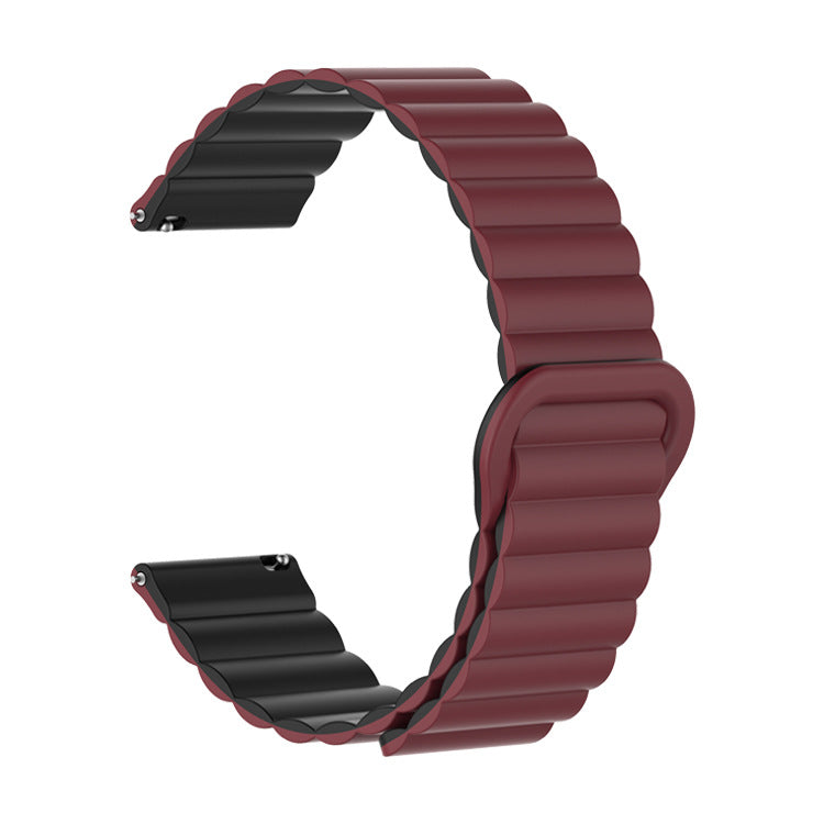 Silicone magnetic strap, universal for Samsung watch6, 20/22mm watch strap Dewell X