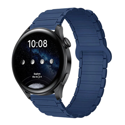 Magnetic Silicone Watch Band for Galaxy Watch – Dual-Color, 20mm Strap Dewell X