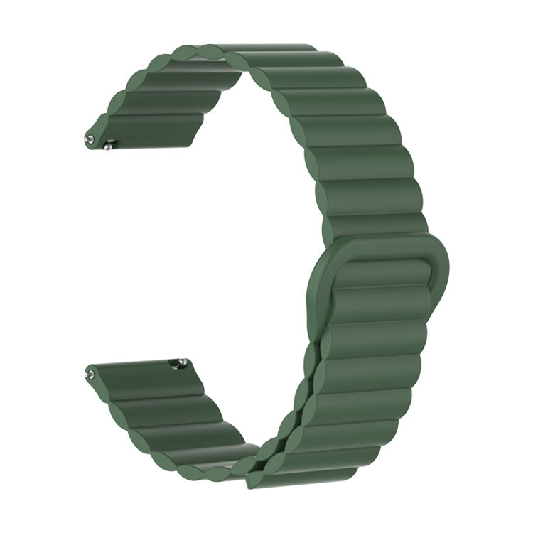 Silicone magnetic strap, universal for Samsung watch6, 20/22mm watch strap Dewell X