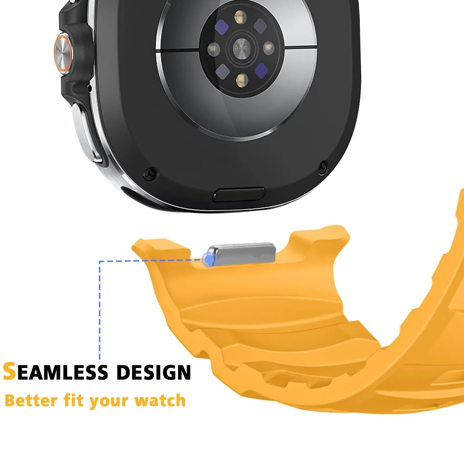 Rugged Silicone Sport Band for Galaxy Watch 20mm – No-Gap Fit, Waterproof Dewell X