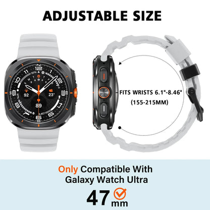 Rugged Silicone Sport Band for Galaxy Watch 20mm – No-Gap Fit, Waterproof Dewell X
