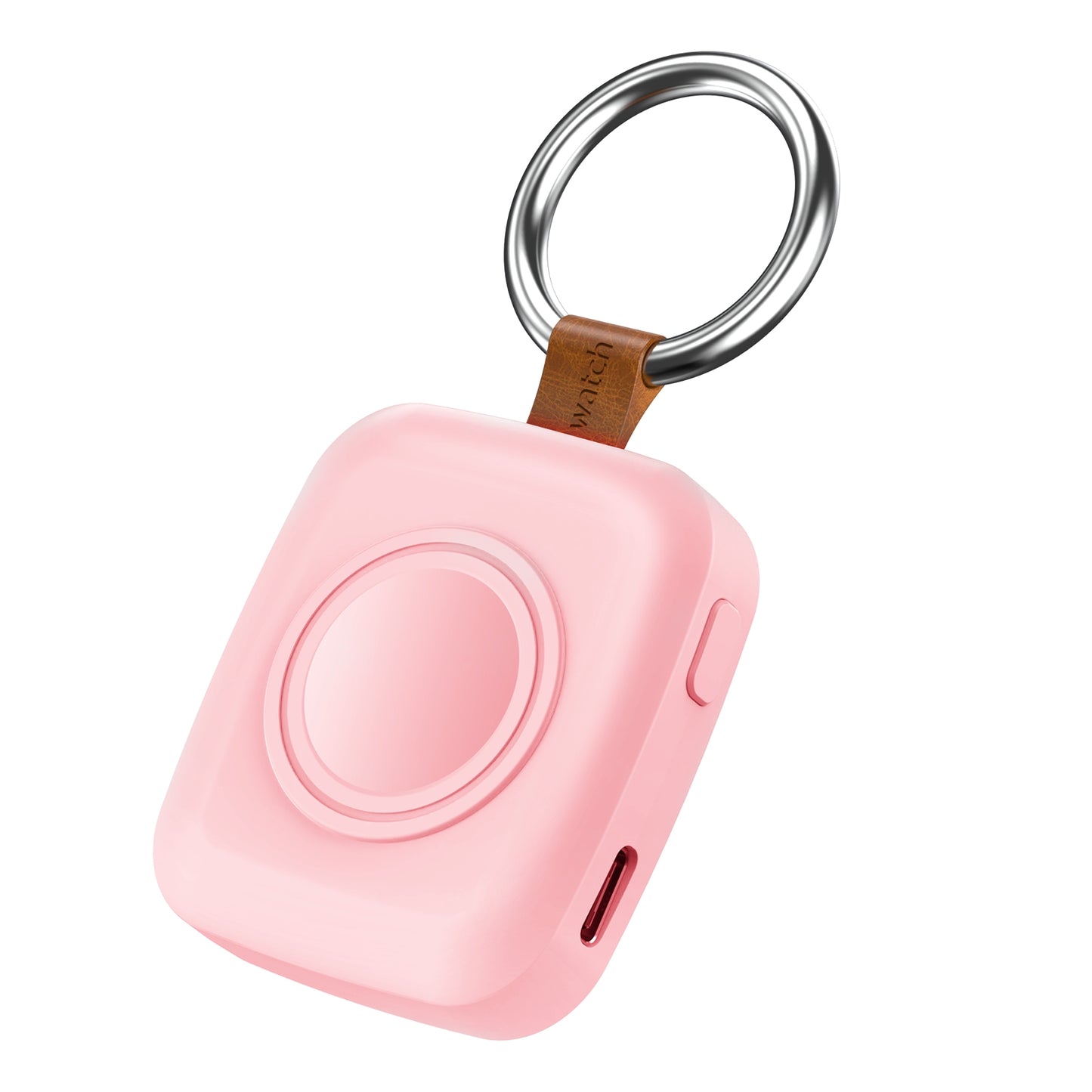 Portable Smartwatch Charger | 1200mAh Keychain Power Bank | Wireless Travel Charging Companion Dewell X