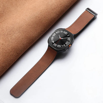 Magnetic Leather & Silicone Band for Samsung Galaxy Watch Ultra Dewell X