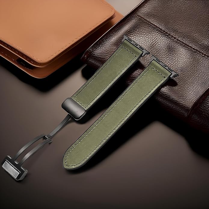 New Magnetic Leather Band for Apple Watch Dewell X