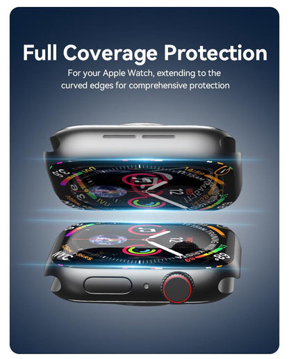 2 PCS  Hydrogel Film for Apple Watch with Quick-Install Magic Box - 9H Scratch Resistance Oil/Water Repellent HD Clear Universal Fit for Multiple Models - Easy Installation No Skills Required Dewell X